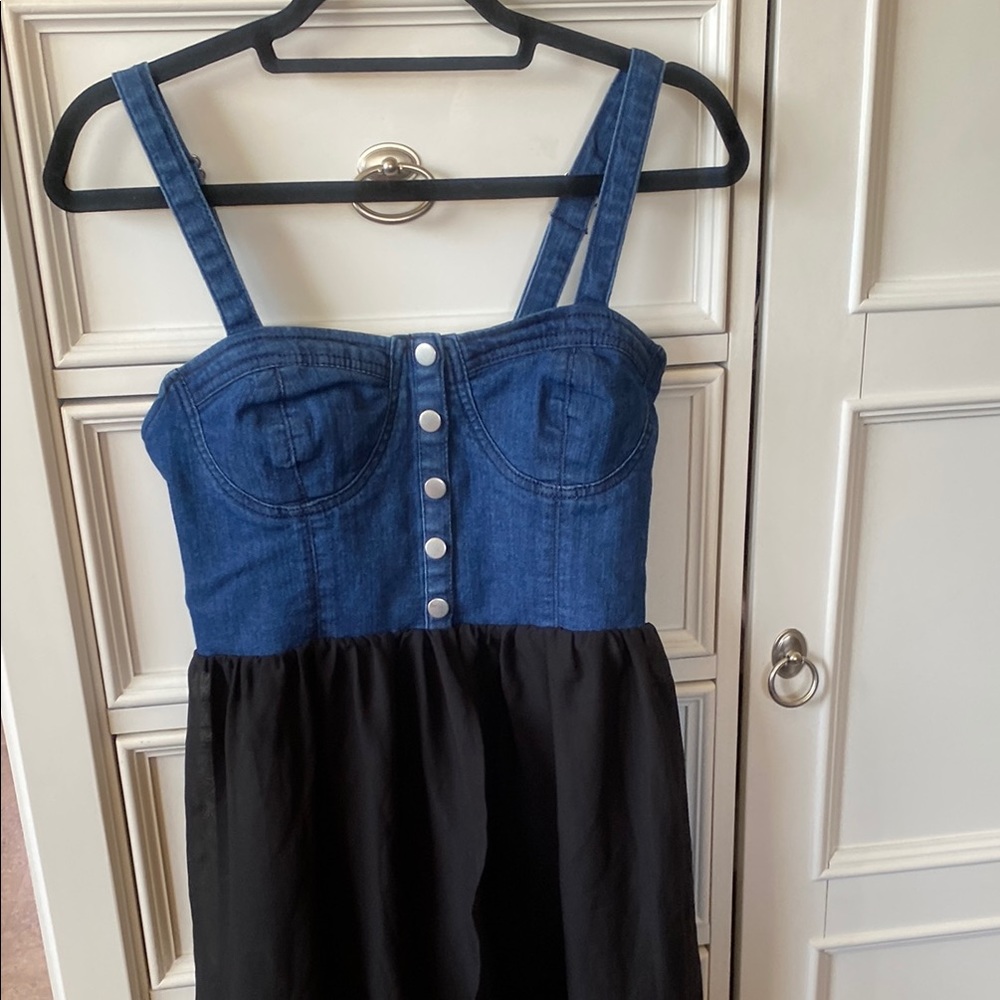 Forever 21 Blue and Black High Low Dress